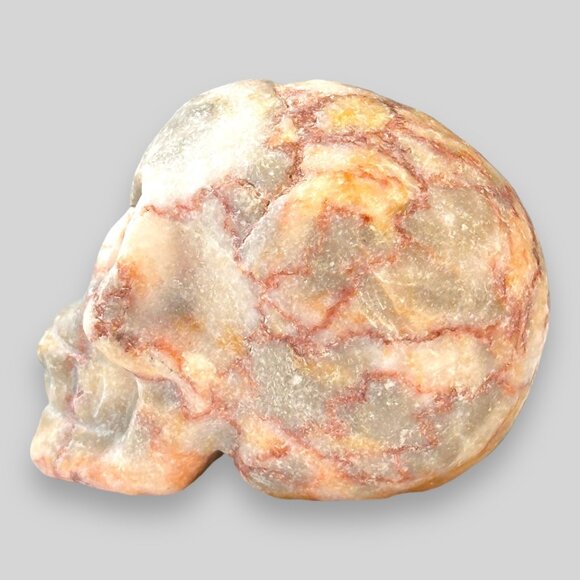Hand-Carved Marble Skull 62g Meditation Dream Remembrance Potential NWOT - Picture 8 of 10